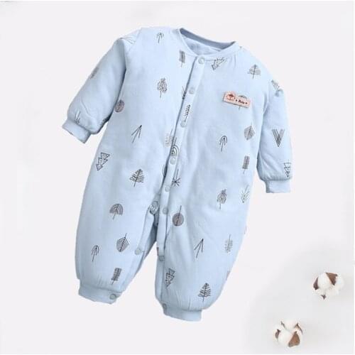 Autumn Winter Baby Boys Girls Overalls Costume 2021 Clothes Wool Rompers Jumpsuit Infant Sleepingsack Newborn Anti Tipi
