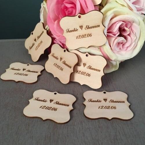 Personalized names wedding date baby shower birthday gift favor tags bridal shower Wedding party favors invitation inserts
