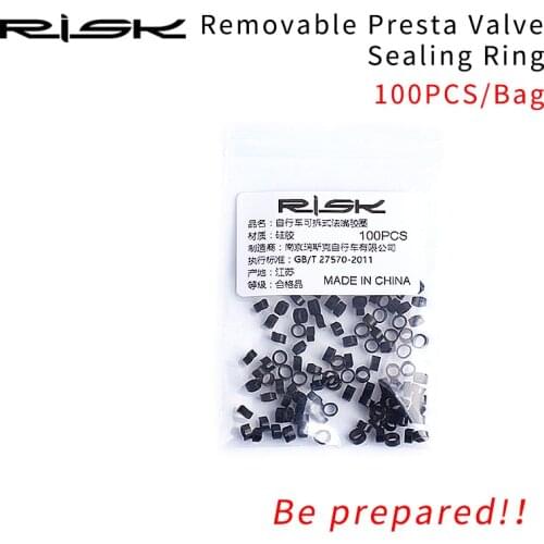100PCS Per Bag RISK RA108 Presta Vavle Extender Sealing Ring