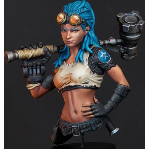 1/10 ANCIENT WOMAN WARRIOR BUST Resin figure Model kits Miniature gk Unassembly Unpainted