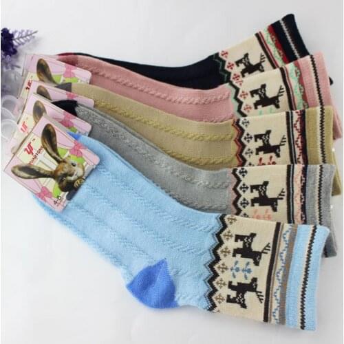 One Pairs Children Boy Short Socks 5-9 Years Cartoon Deer Cotton Mesh Socks For Kids Boys