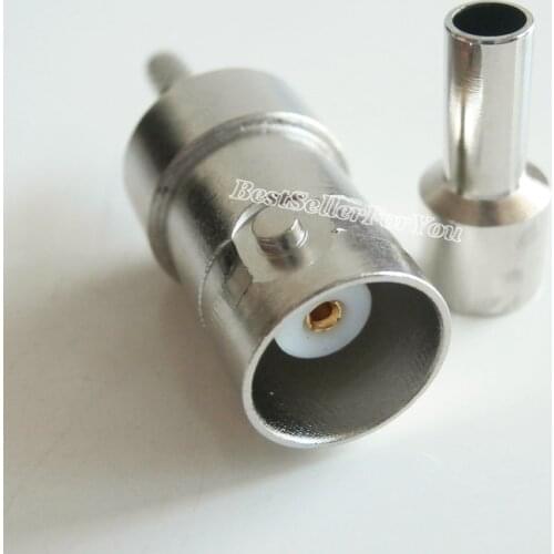 1Pcs Connector BNC Female Jack Window Crimp For RG316 RG174 RG179 RG188 Cable RF Coaxial Adapter Connector