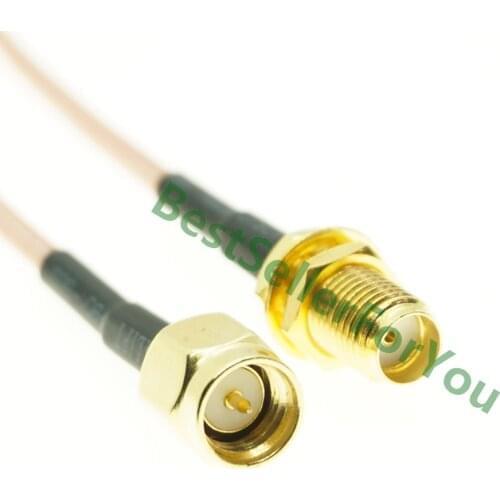 10/15/50cm RG316 Cable SMA Male Plug To SMA Female bulkhead lot Jumper Pigtail