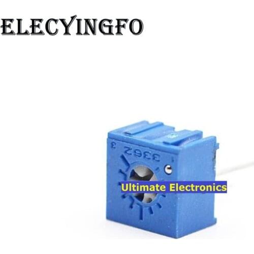 10PCS 3362P Precision Adjustable Potentiometer Single Turn Potentiometer 3362P-201 202 203 204 101 102 103 104 105 501 502 503