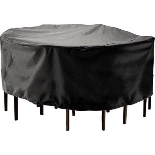 210D Polyester Round Outdoor Furniture Cover Garden Patio Table Chair Protective Case Rainproof Dustproof Cover