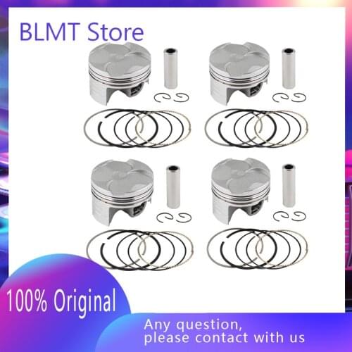 4 Sets Motorcycle Piston & Rings Kit STD 67mm for HONDA CBR600 F5 2003-2005 CBR 600 13101-MEE-000 Accessories Wholesale