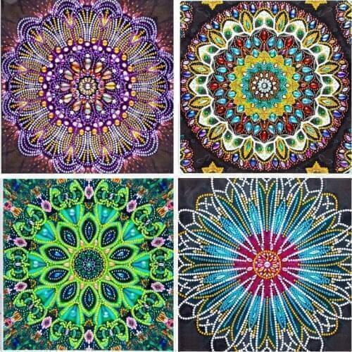 5D DIY Special Shaped Diamond Painting Mandala 5D DIY Diamond Embroidery Art Kits Home Decor Rhinestone Cross Stitch Decoration