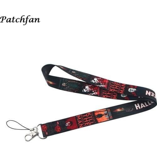 AD412 Patchfan Cartoon Horror Movie Lanyard Keychain keys Badge ID Card Mobile Phone Rope Neck Straps Accessories Gifts