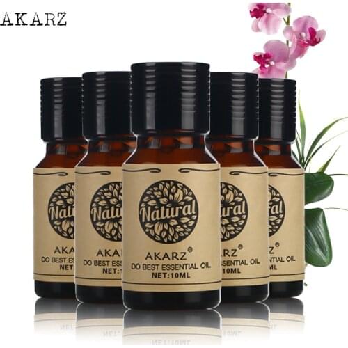 AKARZ Musk Sandalwood Patchouli Honeysuckle Chamomile essential oil For Aromatherapy Massage Spa Bath skin care 10ml*5