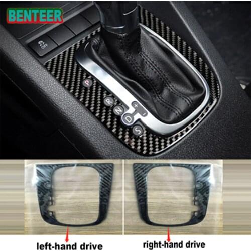Carbon fiber Car gear shifter interior decoration sticke For volkswagen VW Golf 5 6 GTI R Scirocco Sagitar