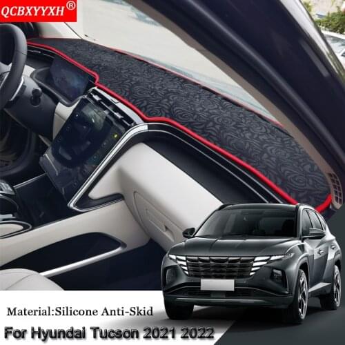 Car Styling For Hyundai Tucson NX4 2021 2022 Auto Dashboard Protective Mat Shade Cushion Pad Rose Carpet Mat Cover Accessories