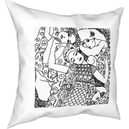 Gustav Klimt The Pure Maiden 1913 Pillows Case Austrian Symbolist Pillows Covers Decor Throw Pillows Case Coverage for Car