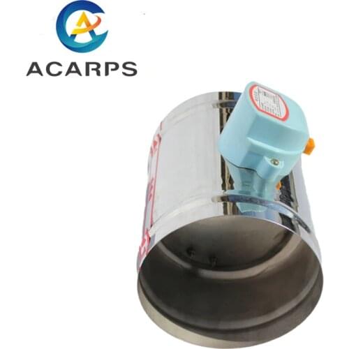 Stainless Steel 201 Damper Electric Air Valve Motorized Check Valve for 3/4/5/6/8inch Pipe 80/100/125/150/200/250mm 220V 12V 24V