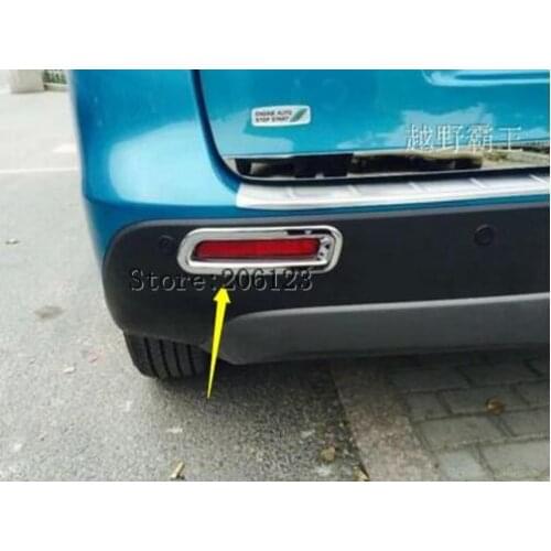 For Suzuki Vitara Escudo 2015 2016 2017 2018 ABS Chrome Front Head / Rear Fog / Tail Brake Light Lamp Molding Garnish Cover Trim