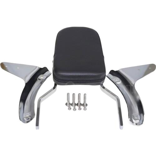 Chrome Motorcycle Rear Passenger Sissy Bar Backrest Cushion Pad Kit For Honda Shadow Aero 1100 1998 1999 2000 2001 2002
