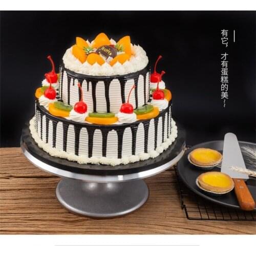 Round Rotating Cake Plate DIY Pastry Baking Tools Turnable Baking Mold Birthday Cake Decorating Tools Kitchen Accessories