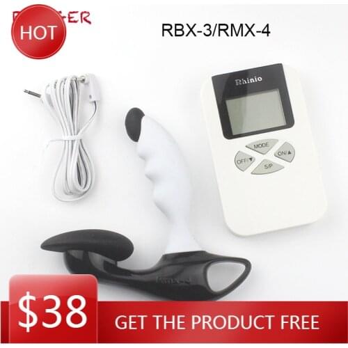 Rhinio RBX-3 / RMX-4 Pulse Type Magnetic Therapy Men Prostata Massager Vibrator Electric Pulse Prostate Massager Treatment