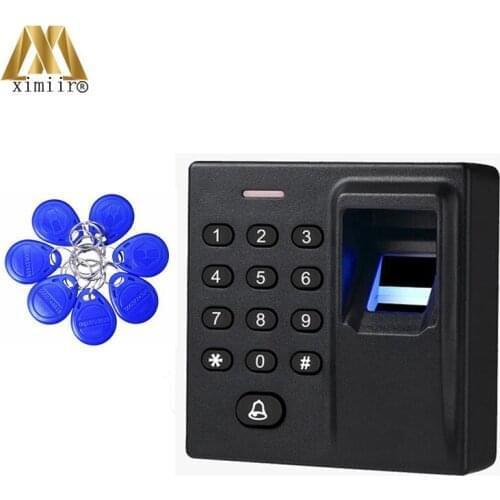 Mini Biometric Fingerprint Access Control XM70 Standalone Door Controller Keypad Finger And 10pcs RFID Key Door Entry Lock
