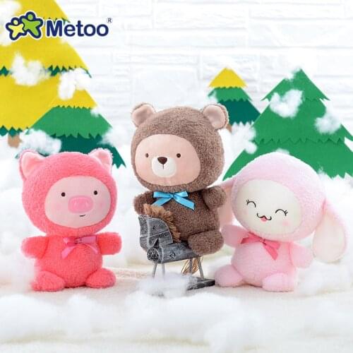 Stuffed Toys For Girls Baby Metoo Cute Doll Soft Cartoon Plush Rabbit Kawaii Animals For Kids Children Christmas Birthday Gift