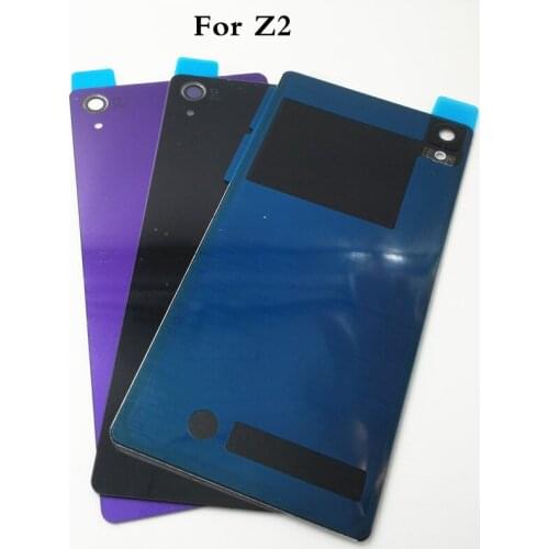 New Glass Battery Door Housing Rear Back Cover For Sony Xperia Z2 D6543 L50W D6503 Replacement Spare Parts