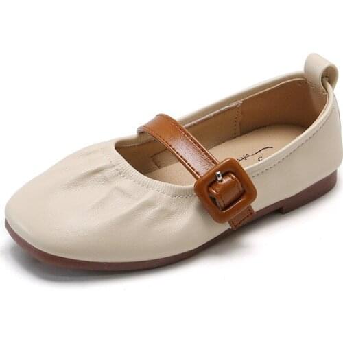 Girls Princess Shoes 2021 Spring New Peas Shoes Childrens Single Shoes Girl Student Performance Shoes Soft Sole Small Shoes