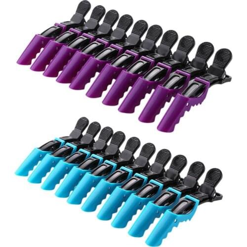 10pcs Durable Hairpins Plastic Duckbill Positioning Hairpin DIY Salon Dye Cut Barber Clip Tool Sectioning Clips Hair Care Stylin