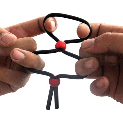 Adjustable Penis Ring Delay Premature Ejaculation Lock Fine Ring Sex Toy for Men Cock Ring Sex Penis Enlargement Adult Sex Toys