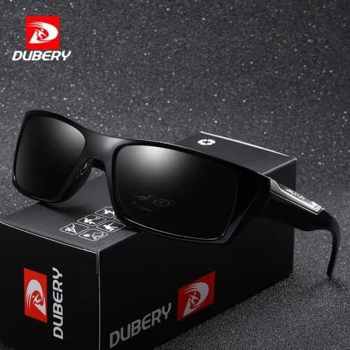 DUBERY Brand Design Polarized Sunglasses Men Driving Shades Male Retro Sun Glasses For Men Summer Mirror Fashion UV400 Oculos186