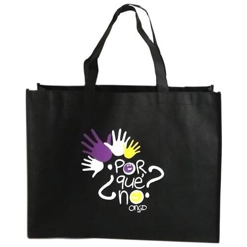 Party Favor Folding Non Woven Fabric Tote Bag with tiny Pouch Reusable Supermarket Large Capacity Grocery Gift Box Bag with Logo