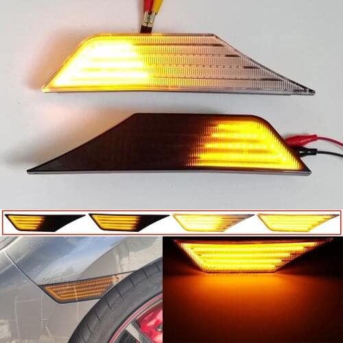 LED Dynamic Turn Signal Side Marker Light Blinker Indicator For Honda Civic 10th Gen Sedan Coupe Hatchback 2016 2017 2018