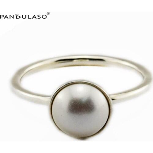 Luminous Droplet White Pearl Ring Woman Ring 925 Sterling Silver Jewelry Rings For Woman DIY Jewelry Making engagement ring