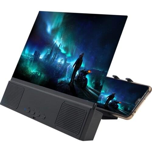 12'' Mobile Phone Screen Amplifier L2 Cell Phone Bluetooth Audio 3D Video Screen Magnifier Stand Holder Video Enlarged Bracket