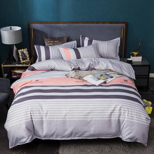 Korean three-piece bed set 1.2m skin-friendly bed sheet pillowcase and duvet cover single fall/winter home cute girl bedding