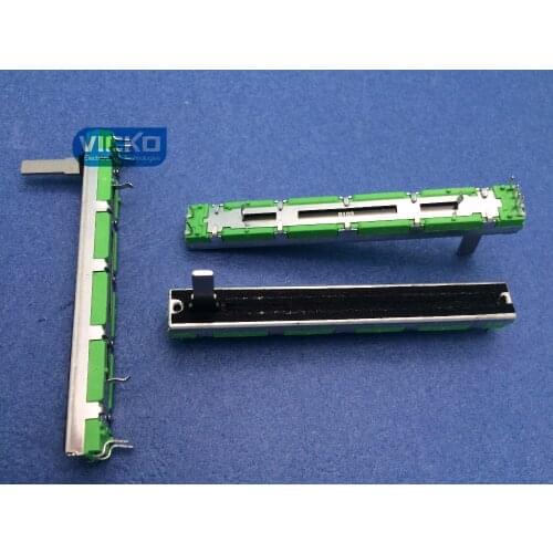 [VK]10pcs 7.5CM 75MM B10KX2 B10K B103 Original Behringer Potentiometer mixer fader Slide switch