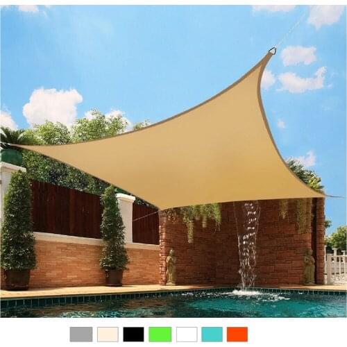 Shelter Waterproof SunShade Sail Rectangle Garden Sunscreen Canopy Swimming Sun Shade Outdoor Camping Yard Sail Cloth Awnings