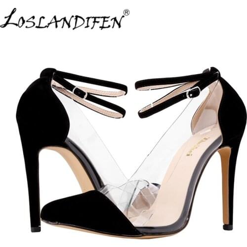 LOSLANDIFEN Womens Leather VELVET Mary Jane High Heels Corset Pointed Toe Party Pumps Ladies Wedding Shoes Size 5-10