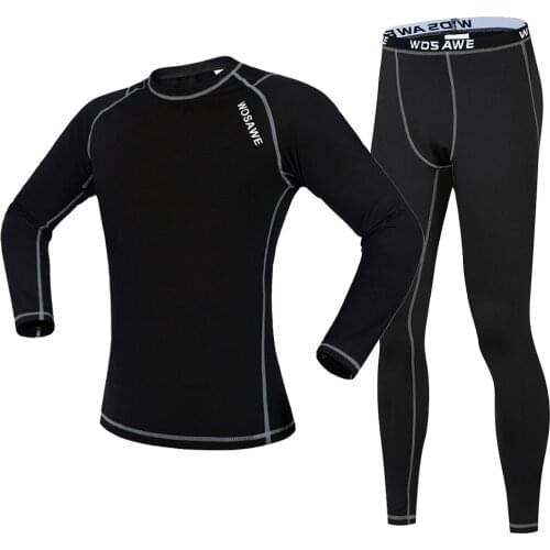 Winter Cycling skin jersey sets Thermal Fleece Men Breathable MTB Mountain long sleeve base layer Sweatshirt Bike Riding Choths