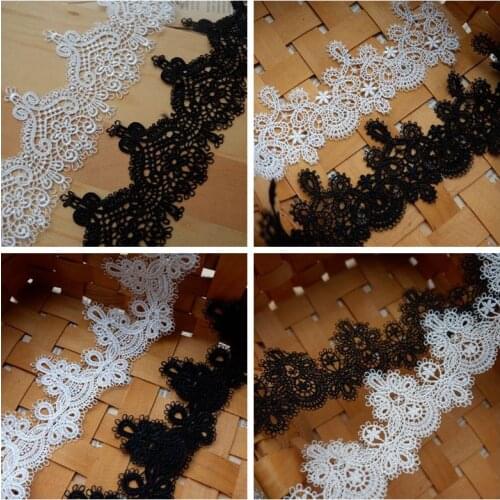 7yards(14y) 5-7cm Embroidery lace ribbon Necklace material DIY patchwork Dress edge Garment needlework sewing accessories 562