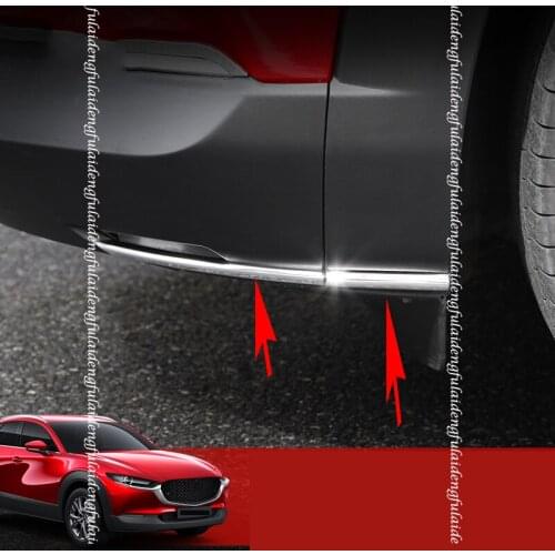 6PCS For Mazda CX-30 2020-2021 Front & Rear Bumper Corner Protection Moulding Cover Trim Car Accessories