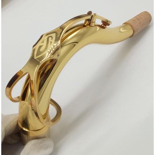 Free Shipping New Bb Tenor Saxophone Necks Professional Sax Necks Brass Accessories Gold Plating
