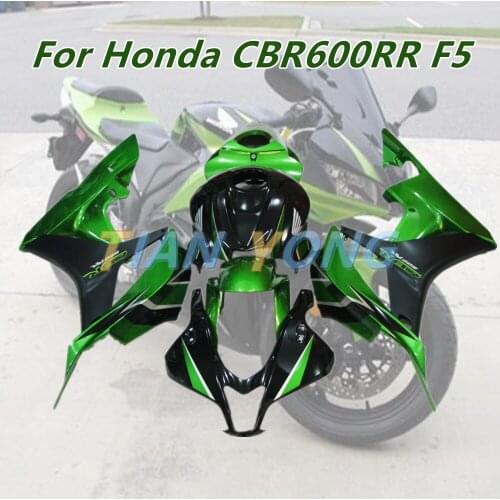 Black green spray paint style Motorcycle Bodywork Injection Full Body Fairings Kit for Honda CBR600RR F5 CBR 600 RR 2007 2008