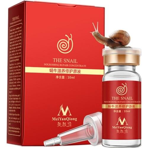 Hot Pure Whitening Liquid High Quality Snail VegetableHyaluronic Acid Serum Vial Stain Anti-acne New Arrivals