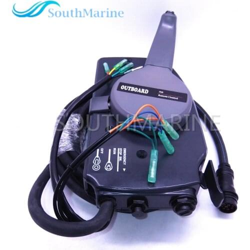 Boat Motor 703-48207-22-00 Side Mount Remote Control Throttle Shift Box For Yamaha Outboard Engine 10 Pins, Right hand New Type