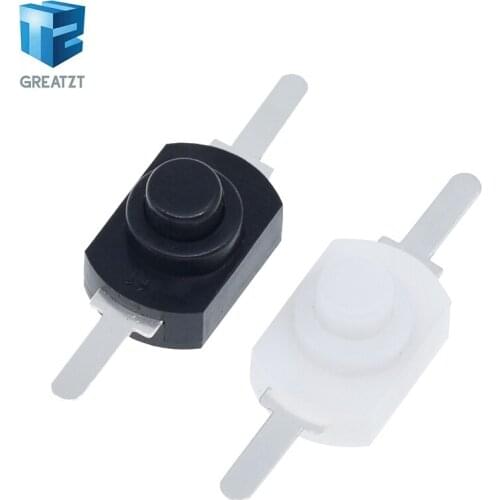 10pcs DC 30V 1A Black On Off Mini Push Button Switch for Electric Torch