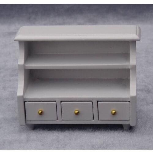 OMO 1:12 mini furniture bathroom cupboard 3 drawers dollhouse storage cabinet
