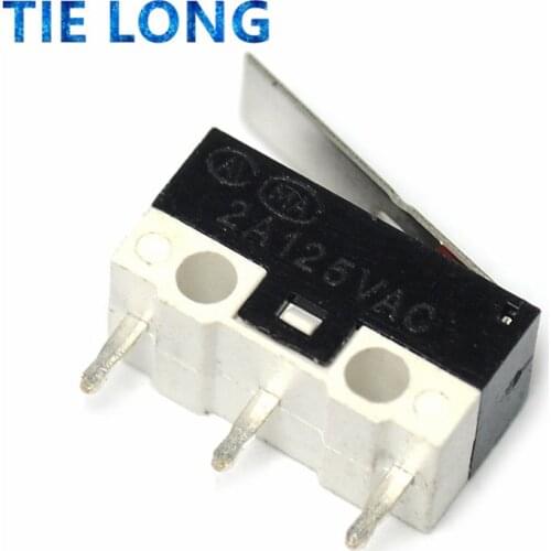 20PCS/Lot Micro Switch Push Button Switch 3 Pin 1A 125V AC Mini Light Touch Switch for Mouse
