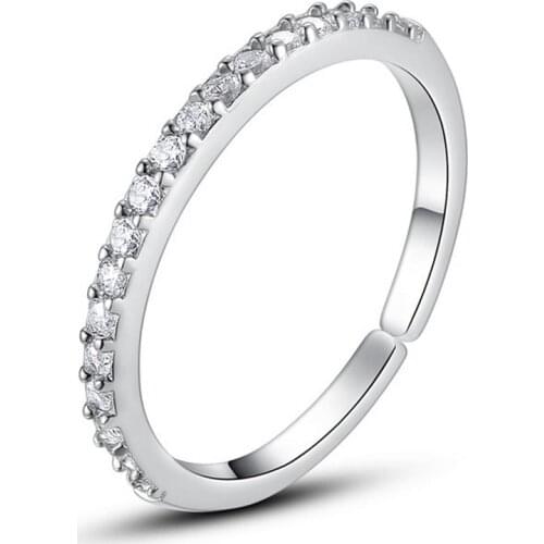 Fashion Crystal Rings for Women Personality Simple Wedding Engagement Rings Party Jewelry Gifts