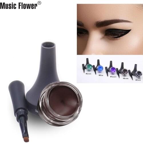 Music Flower Anti-Smudge Long-Lasting Not Makeup Removing with Eye Brush Eyeliner Waterproof And Sweatproof Cosmetic Gift Hot
