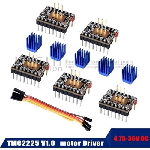 NEW TMC2225 V1.0 UART Stepper Motor Driver Stepsticks VS TMC2209 TMC2208 TMC2130 For SKR V1.3 mini E3 for 3D Printer Parts