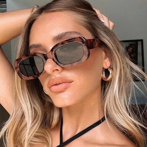 New Small Sunglasses Women Fashion Oval Sun Glasses Men Vintage Green Red Eyewear Ladies Traveling Style Summer UV400 Goggles